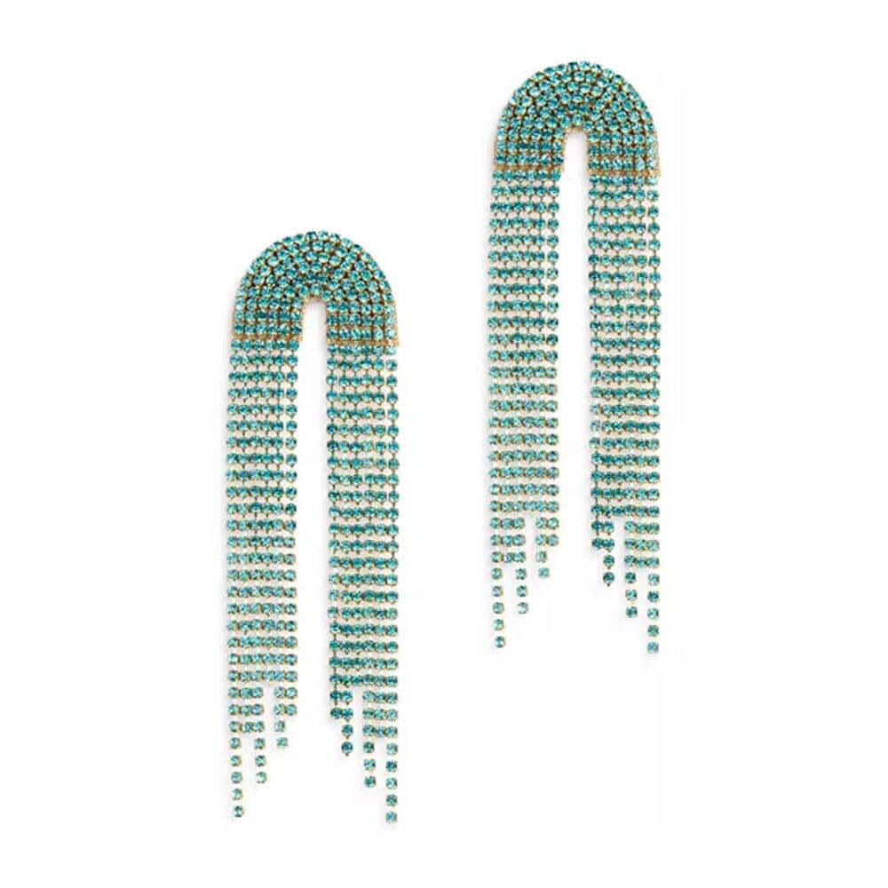 Deepa by Deepa Gurnani Warren Rhinestone Drop Earrings